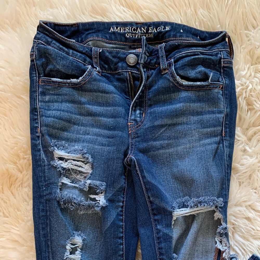 American Eagle Ripped Skinny Jeans